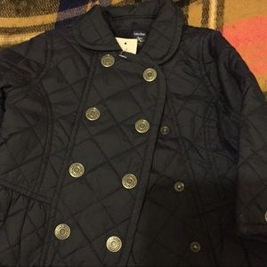 Toddler girl navy blue barn jacket